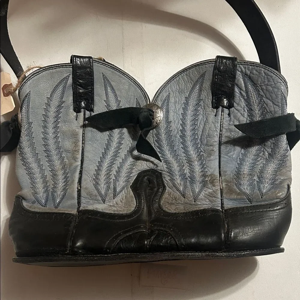 Chic Black and Gray Women's Shoulder Bag